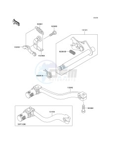 KX 65 A [KX65 MONSTER ENERGY] (A6F - A9FA) A6F drawing GEAR CHANGE MECHANISM