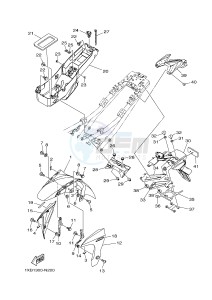 MT07A MT-07 ABS 700 (1XB6 1XB8) drawing FENDER