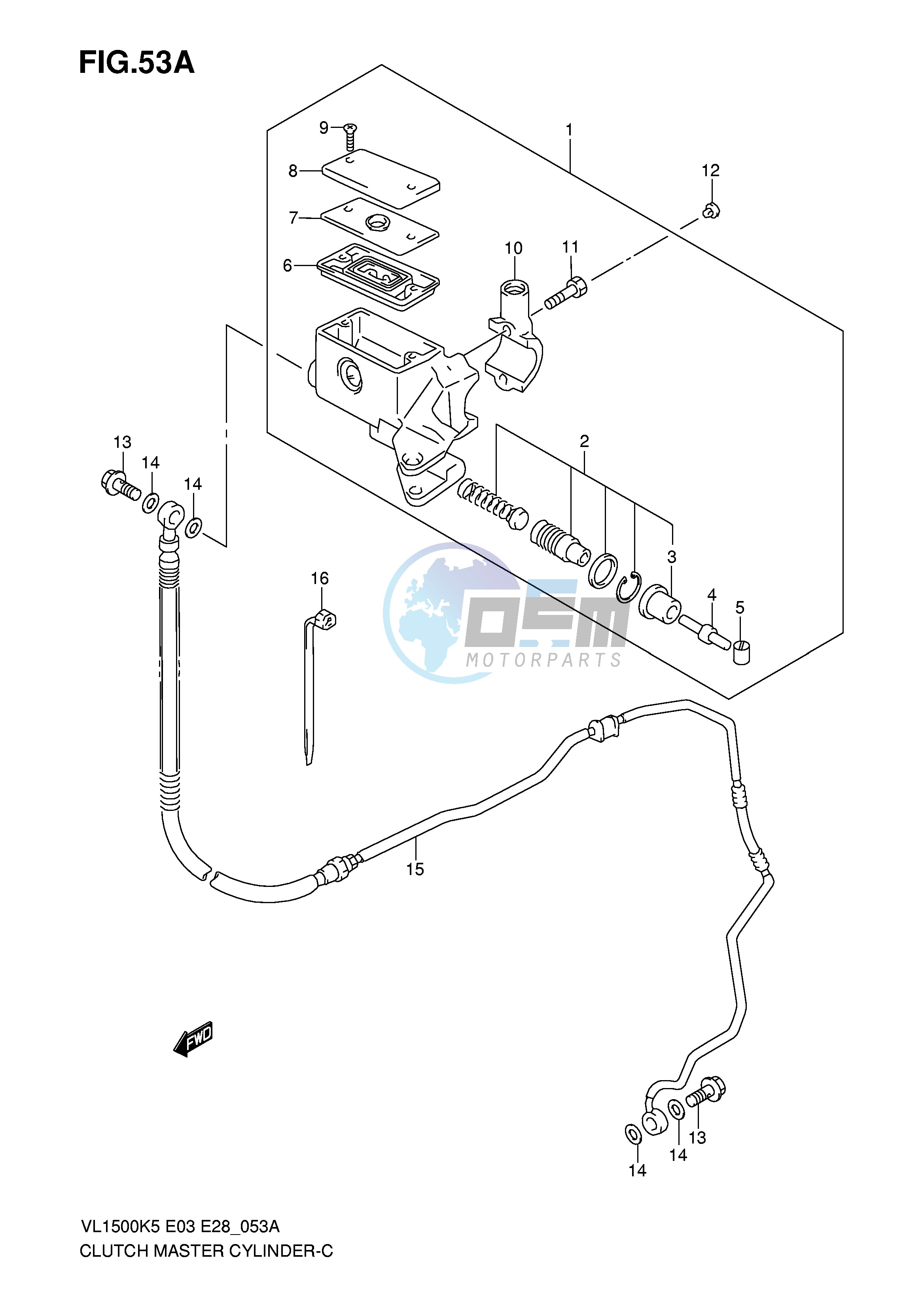 CLUTCH MASTER CYLINDER (MODEL K7 K8 K9)