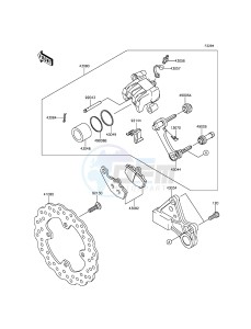 NINJA ZX-6R ZX600RFF FR GB XX (EU ME A(FRICA) drawing Rear Brake