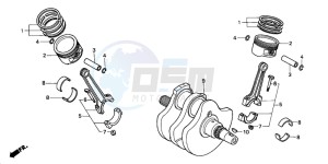 VT750DCA SHADOW SPIRIT drawing CRANKSHAFT/PISTON