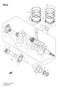 LT-F400 (P24) drawing CRANKSHAFT