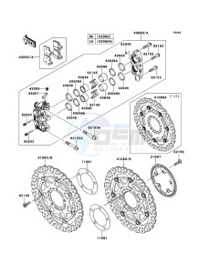 1400GTR_ABS ZG1400CDF FR GB XX (EU ME A(FRICA) drawing Front Brake