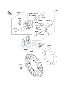 KLX250 KLX250SCF XX (EU ME A(FRICA) drawing Front Brake