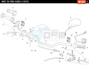 MRT-50-PRO-E4-REPLICA-SERIES-REPLICA-SERIES-AMARILLA-NEGRA drawing HANDLEBAR - CONTROLS