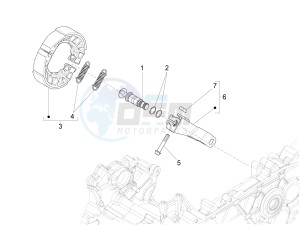 SPRINT 150 4T 3V IE ABS E3 (EMEA) drawing Rear brake - Brake jaw