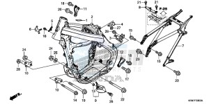 CRF250RE CRF250R Europe Direct - (ED) drawing FRAME BODY