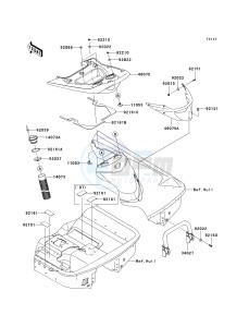 JT 1500 B [ULTRA 250X] (B7F-B8F) B7F drawing HULL REAR FITTINGS