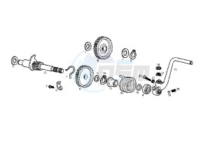 SENDA R DRD RACING LTD - 50 cc drawing STARTING SHAFT