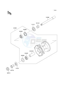 KX 125 M (M1) drawing FRONT HUB