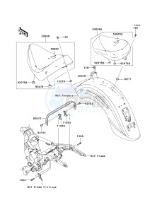 VN 1600 A [VULCAN 1600 CLASSIC] (A6F-A8FA) A8FA drawing SEAT