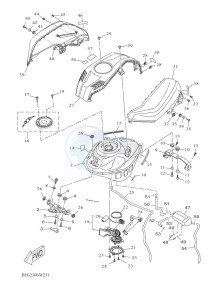 YZF125-A YZF-R125 (B5G2) drawing FUEL TANK