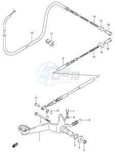 LT-F400 (P24) drawing REAR BRAKE