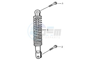 ATTILA - 150 cc drawing REAR SUSPENSION