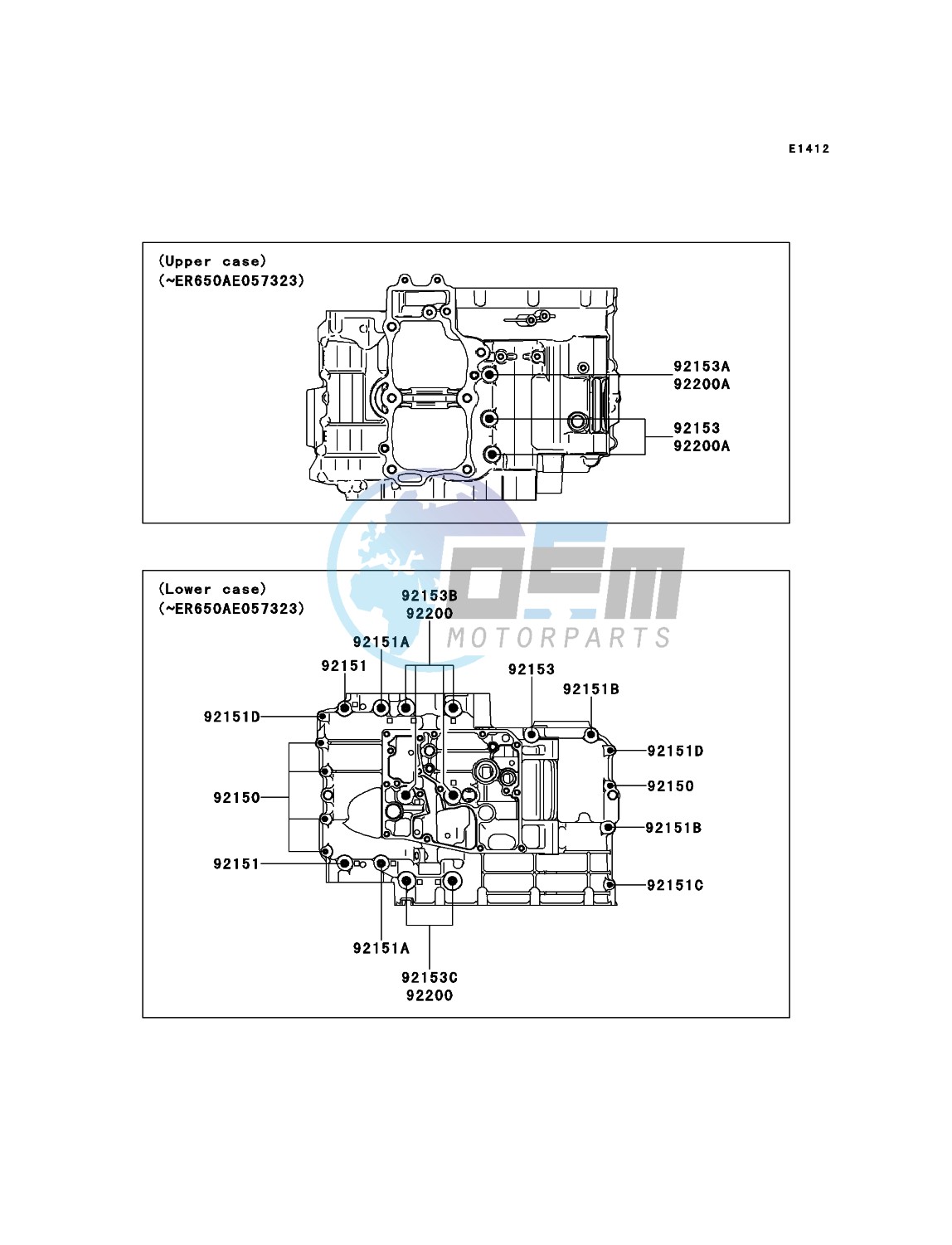 Crankcase Bolt Pattern