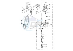 WR 400-426 F 400 drawing REAR MASTER CYLINDER