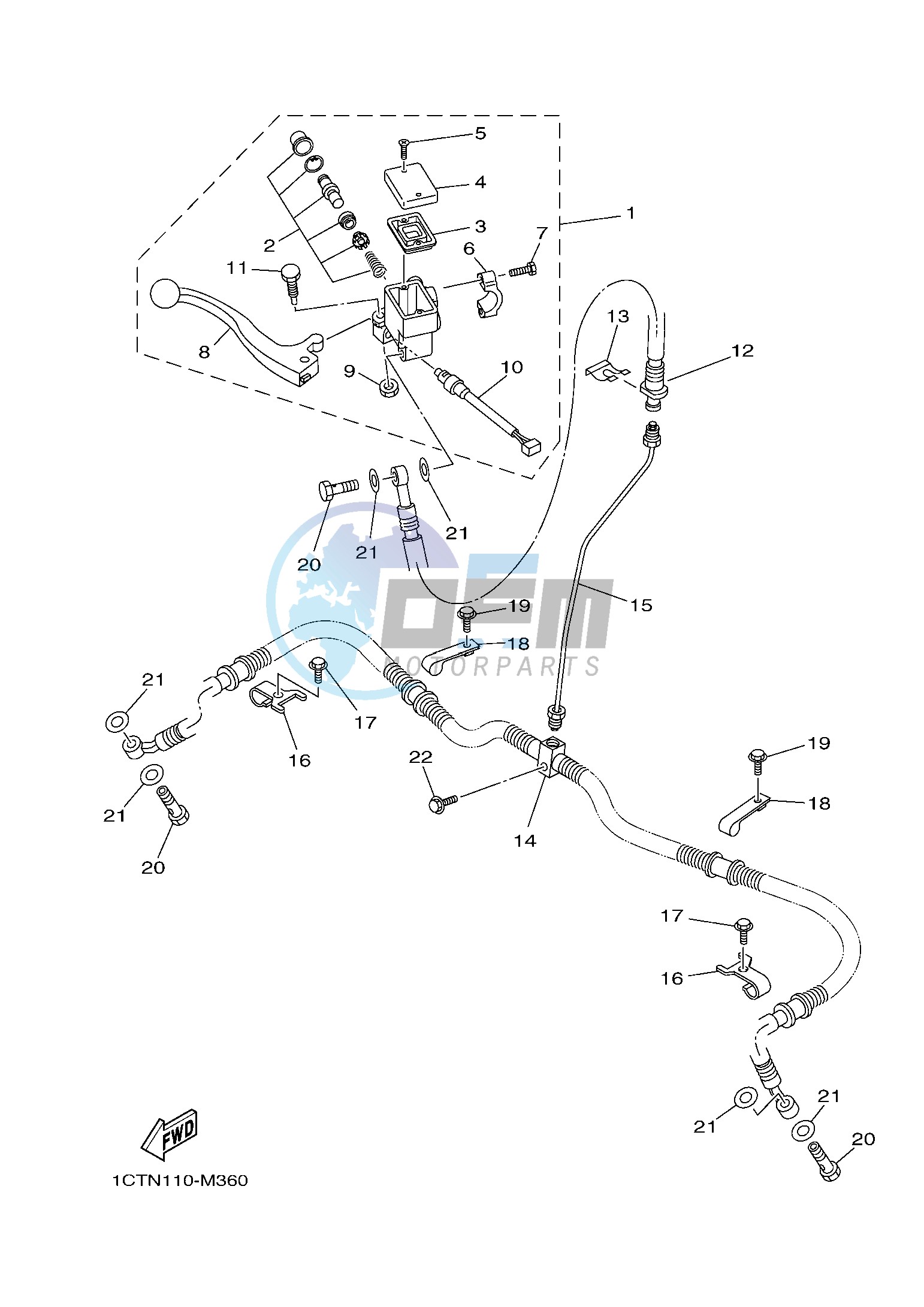 FRONT MASTER CYLINDER