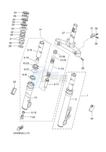 BW'S 50 (2B6K) drawing FRONT FORK