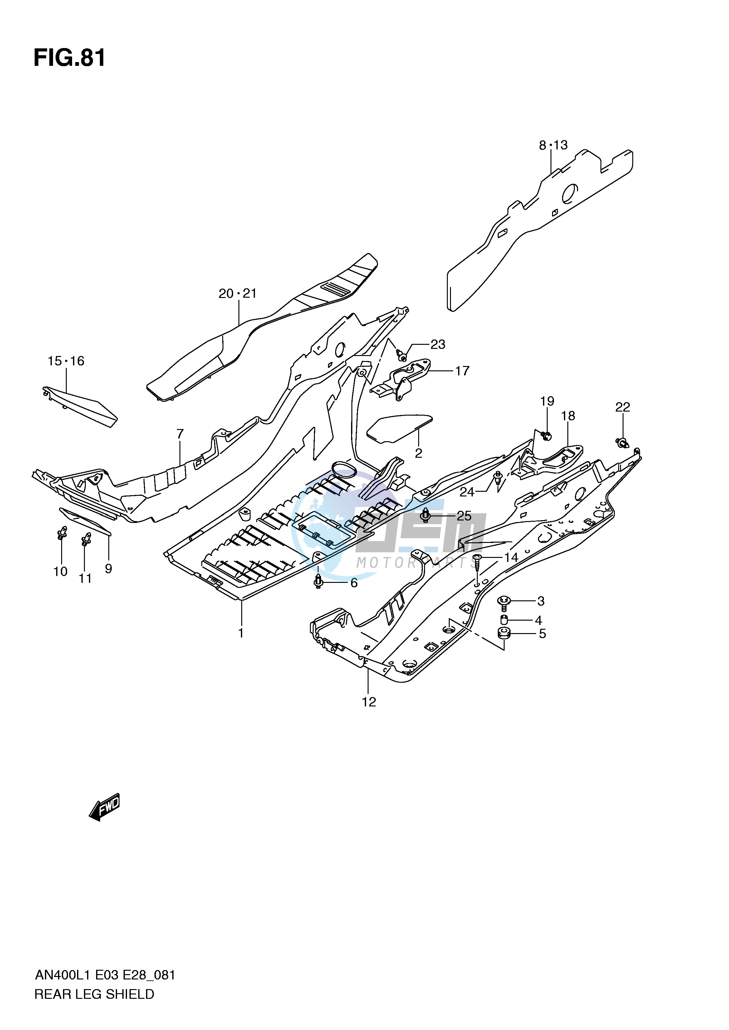 REAR LEG SHIELD