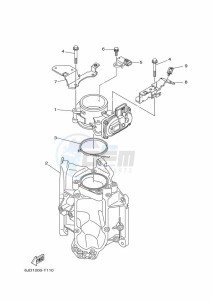 F300BETU drawing THROTTLE-BODY