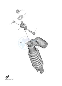 YZF-R6 YZF600 R6 (BN6A) drawing REAR SUSPENSION