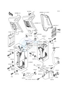 KDX 200 E [KDX200] (E1-E3) [KDX200] drawing RADIATOR