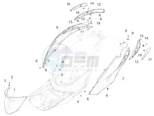 LIBERTY IGET 50 4T 3V NO ABS (NAFTA) drawing Side cover - Spoiler