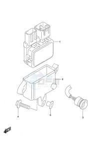 DF 9.9B drawing PTT Switch Remote Control w/Power Tilt