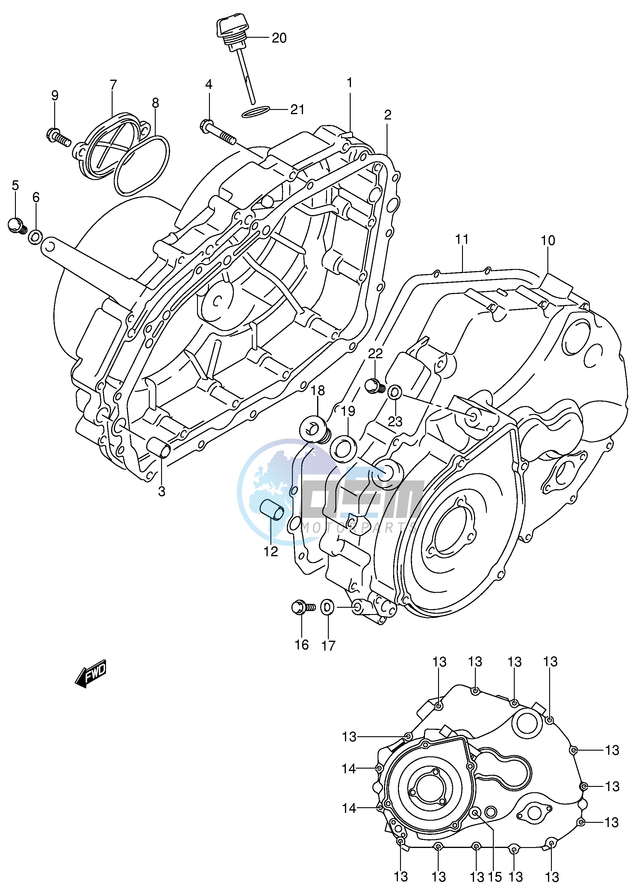 CRANKCASE COVER