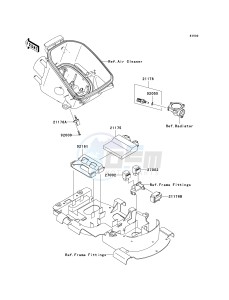 KVF 750 E [BRUTE FORCE 750 4X4I NRA OUTDOORS] (E8F-E9FA) E9F drawing FUEL INJECTION