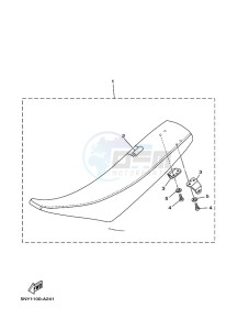 YZ250X (BF1M) drawing SEAT