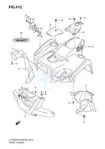 LT-F500F (P28-P33) drawing FRONT FENDER (MODEL K7)