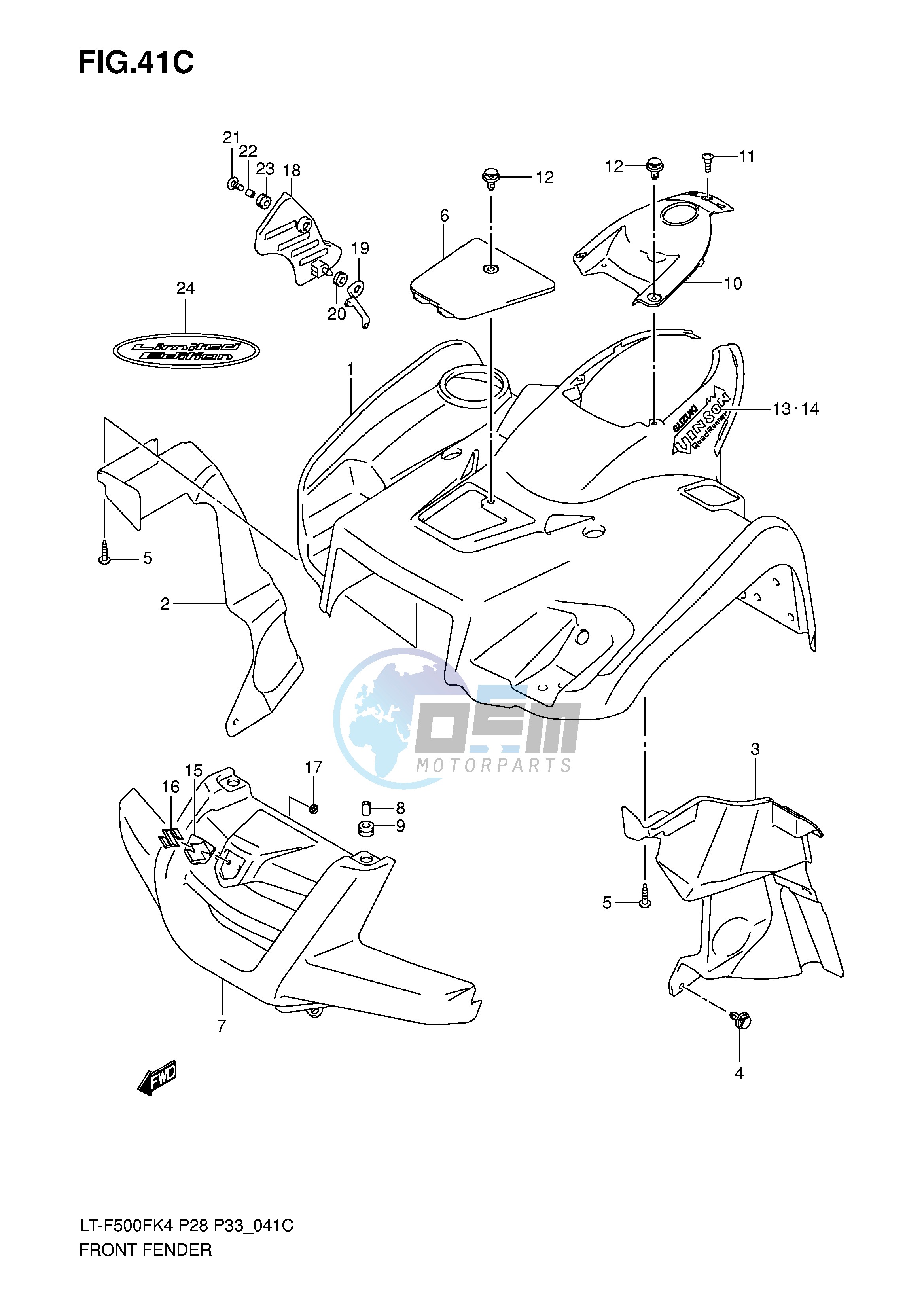 FRONT FENDER (MODEL K7)