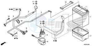 TRX500FM5H Europe Direct - (ED) drawing BATTERY