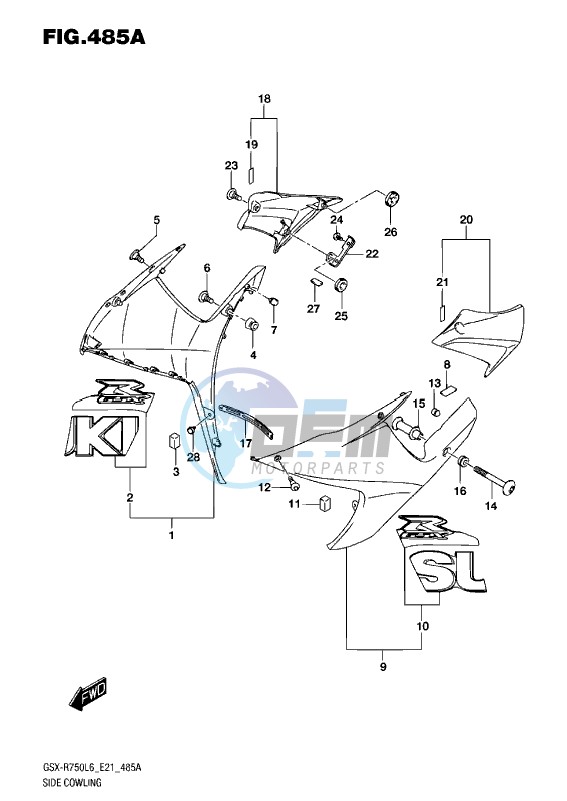 SIDE COWLING L6 (YSF)