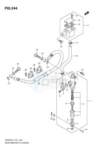 GSF650 (E21) Bandit drawing REAR MASTER CYLINDER (GSF650SUL1 E21)