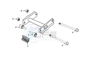 X RACE - 50 cc drawing SWINGING ARM