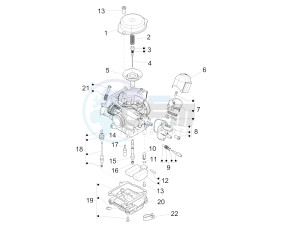 PRIMAVERA 50 4T 4V NOABS E2 (NAFTA) drawing Carburetor's components