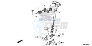 TRX680FAF TRX680 Europe Direct - (ED) drawing STEERING SHAFT