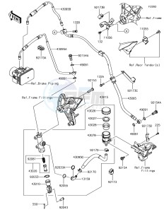 Z1000 ZR1000HHF XX (EU ME A(FRICA) drawing Rear Master Cylinder