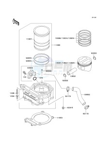 KL 125 D [KLR125] (D20-D22) [KLR125] drawing CYLINDER_PISTON-- S- -