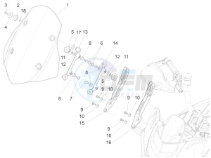 ETV Caponord 1200 USA USA drawing Windshield