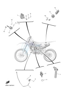 YZ450F (BR92) drawing ELECTRICAL 1