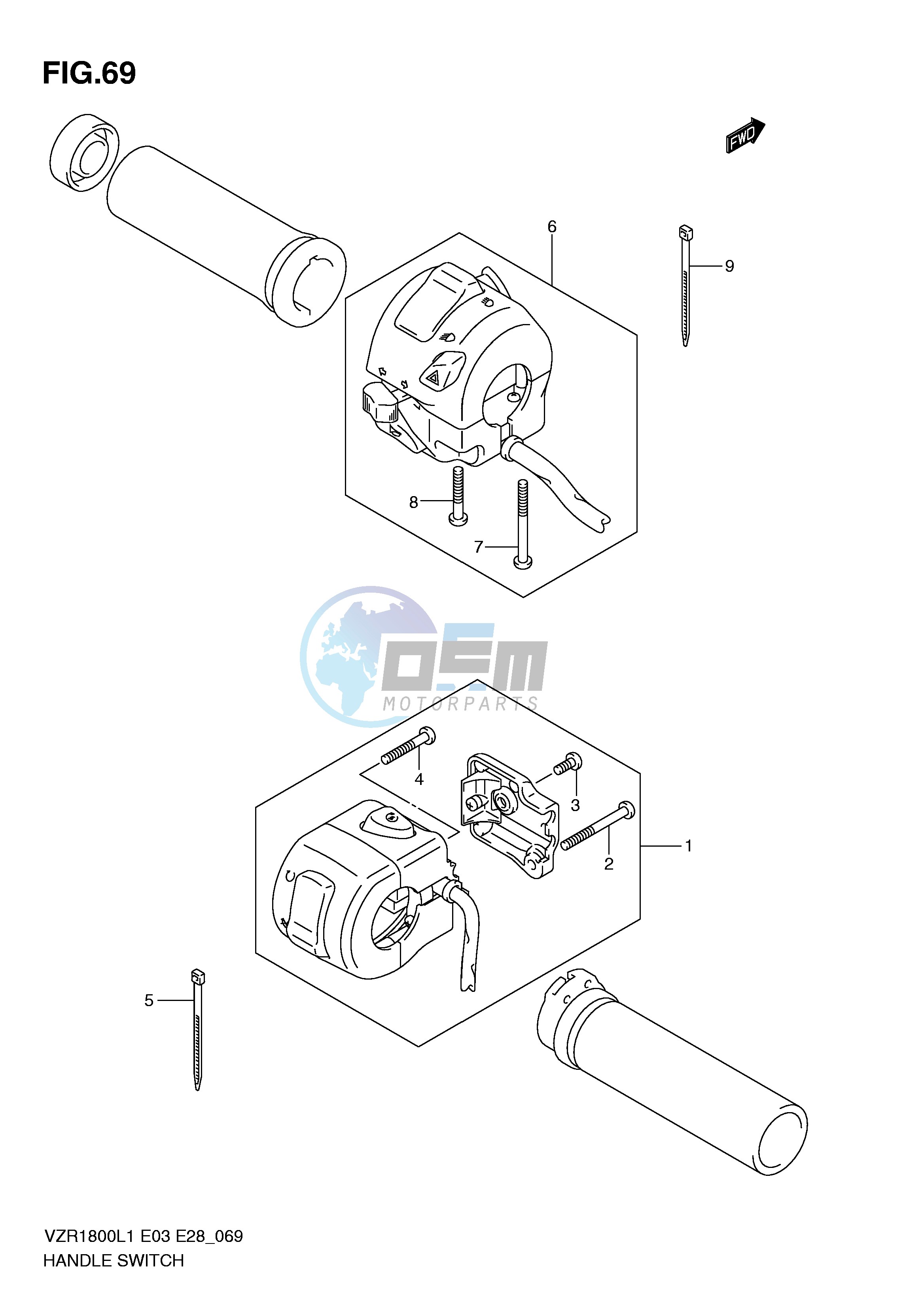 HANDLE SWITCH (VZR1800ZL1 E3)