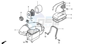 NH80MS drawing AIR CLEANER