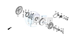 SGX50 drawing DRIVE FACE/ KICK STARTER SPINDLE