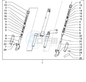 Stalker 50 drawing Front-wheel suspension