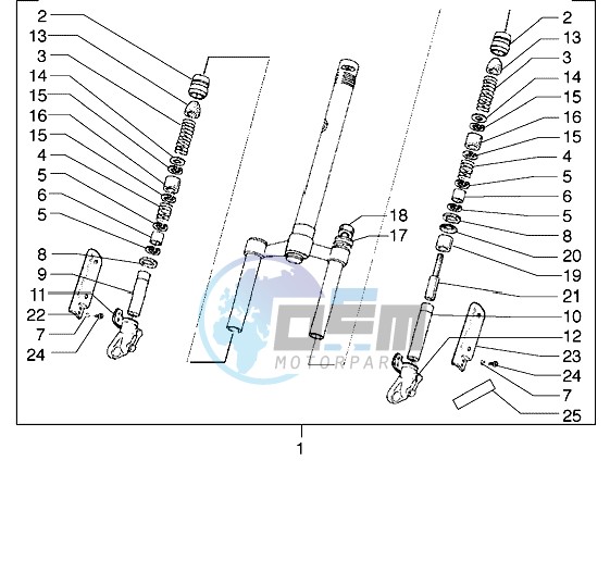 Front-wheel suspension