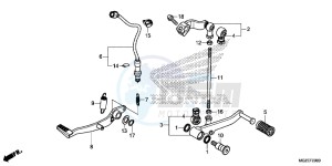 CB500FAF CB500F UK - (E) drawing PEDAL