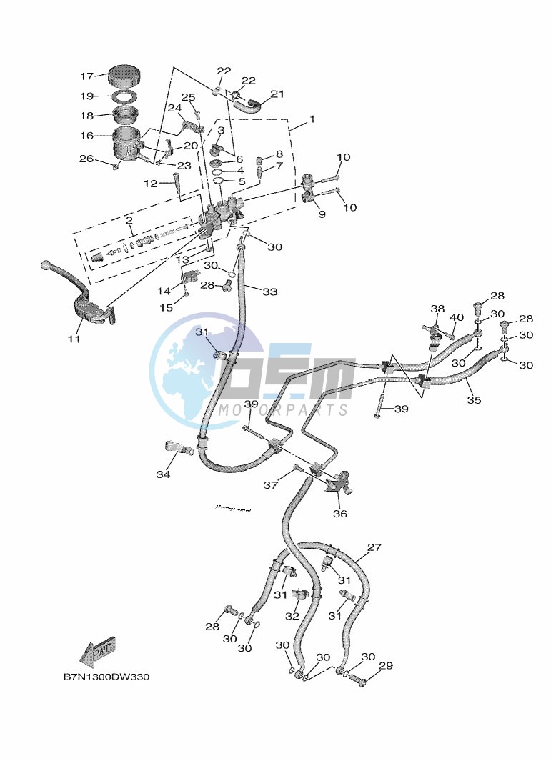 FRONT MASTER CYLINDER